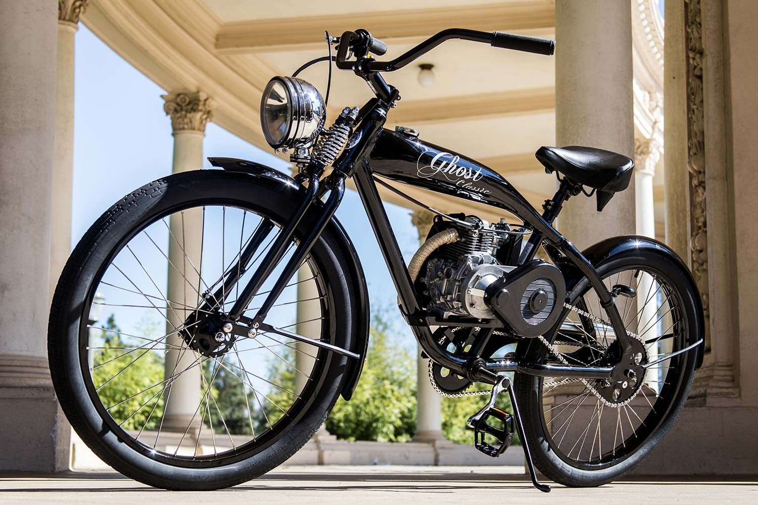 Motorized Gasoline Bicycles - Phantom Bikes Ghost Classic Gas Bike