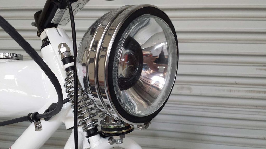 Head lamp on the Ghost Classic bicycle by Phantom Bikes