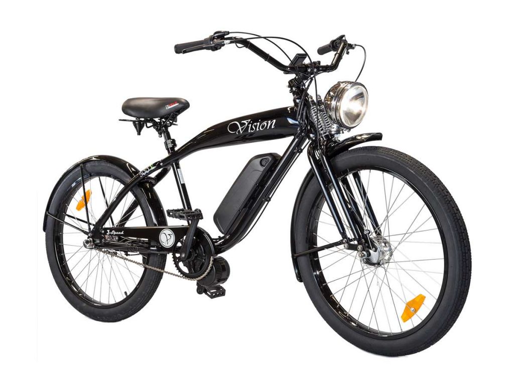 Phantom Vision Motorized Electric Bike in Black