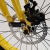 Front disc brakes on a yellow Phantom 1910 e-bike