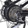 The Shimano Acera 8-speed gear set on the rear wheel of the Phantom Warrior e-bike