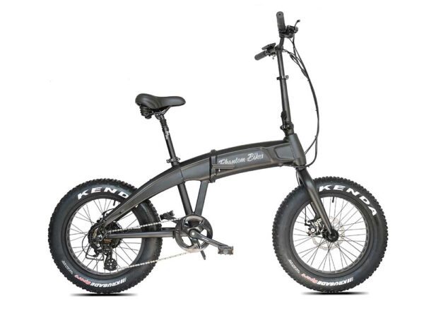 The Phantom Hummer folding e-bike in black color