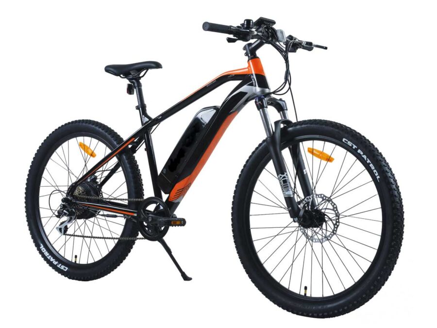 Phantom Sportsman e-bike in orange and black